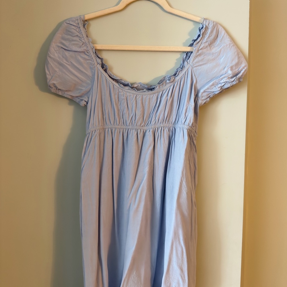 Sunday Best Light Blue Mini Dress